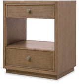 Sonnet - Two-Drawer Nightstand - Dark Gray
