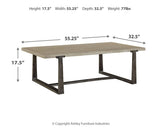 Dalenville - Rectangular Cocktail Table - Gray