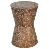 Cutler - Drum Shaped Accent Table - Brown, Dark