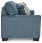 Cashton - Loveseat - Blue