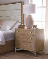 Sonnet - Three-Drawer Nightstand - Dark Gray
