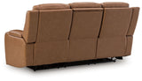 Knightington - 3 Pc. - Power Reclining Sofa, Loveseat And Recliner - Caramel
