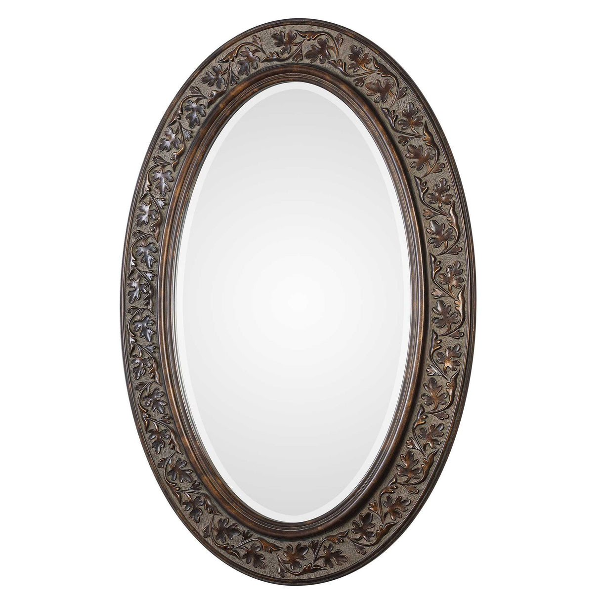 Mirror With Antique Gold Undertones - Bronze