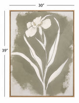 Serene Botanical I Framed Canvas - Beige