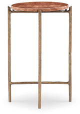 Melange - Joie De Vivre Spot Table - Red / Gold