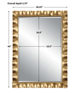 Haya - Scalloped Mirror - Gold