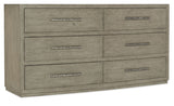 Linville Falls - Chimney Gap 6-Drawer Dresser - Gray
