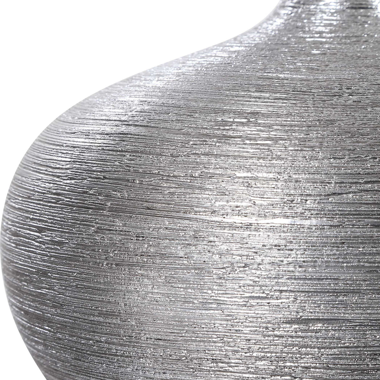 Gatsby - Ribbed Bottles, Set Of 2 - Silver
