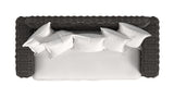 Cabo - Loveseat - Dark Gray / White