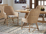Los Altos - Keeling Woven Side Chair With Green Seat- Light Brown