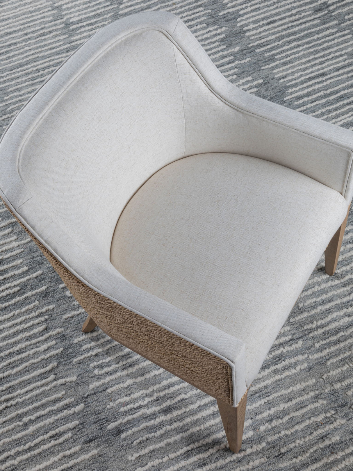Simpatico - Simpatico Arm Chair - Beige / Dark Brown