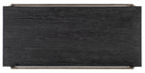 Chapman - Shou Sugi Ban Rectangle Cocktail Table - Black