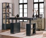 Home Office - Adjustable-Height Desk - Black