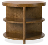 Melange - Mulholland Round End Table - Dark Brown