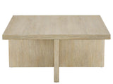 Oasis - Dockside Cocktail Table With 4 Ottomans - Beige / White