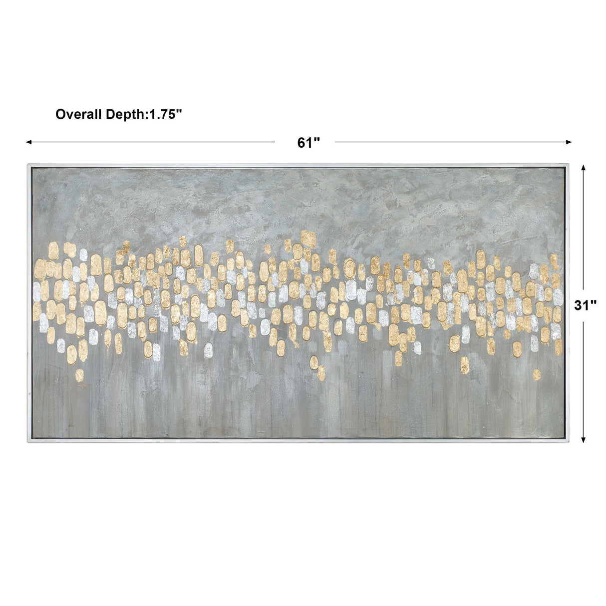 Parade - Modern Art - Gray, Dark