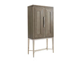 Ariana - Cheval Bar Cabinet - Dark Brown