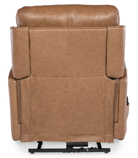 Thyme - Power Recliner With Power Headrest, Lumbar, and Lift - Light Brown