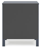 Simmenfort - Two Drawer Night Stand - Navy Blue
