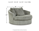 Lindyn - Oversized Swivel Accent Chair