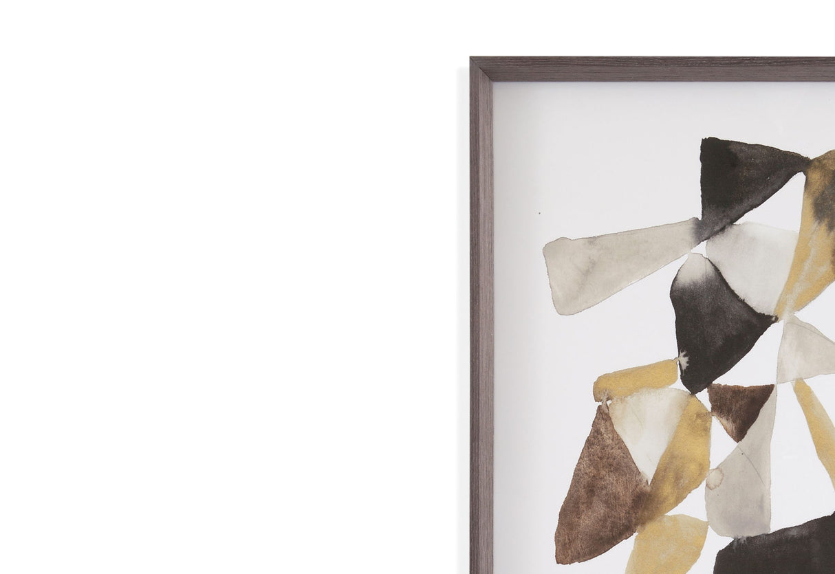 Mod In Neutrals I Framed Print - Brown