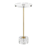 Groove - Crystal Drink Table - Gold