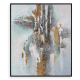Mountain Mist - Hand Painted Canvas - Gray
