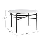 Hadley - Dining Table - Black / White