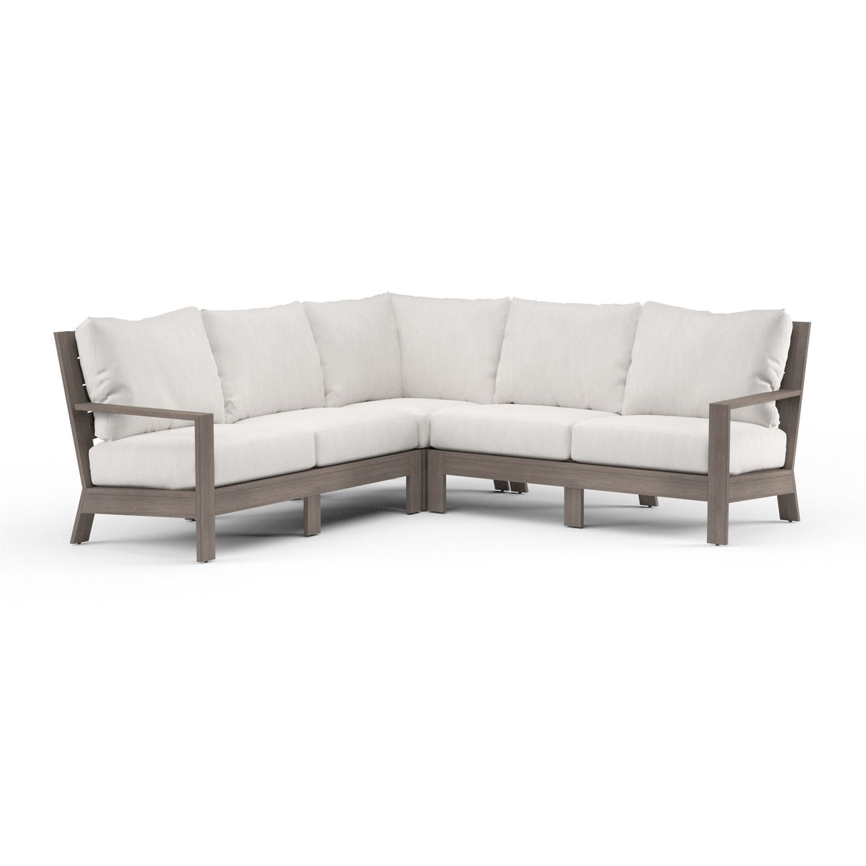 Laguna - Sectional, No Welt - Canvas Flax / Gray