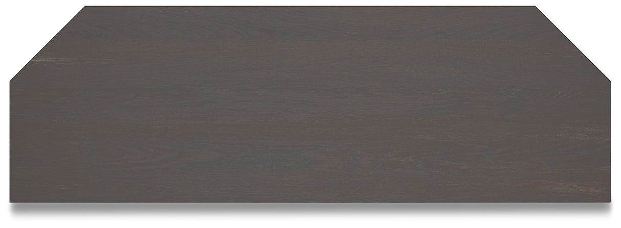 Dorrinson - Two-tone - Corner TV Stand/Fireplace OPT