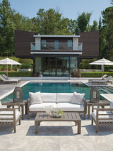 La Jolla - Wood Sofa - Dark Gray