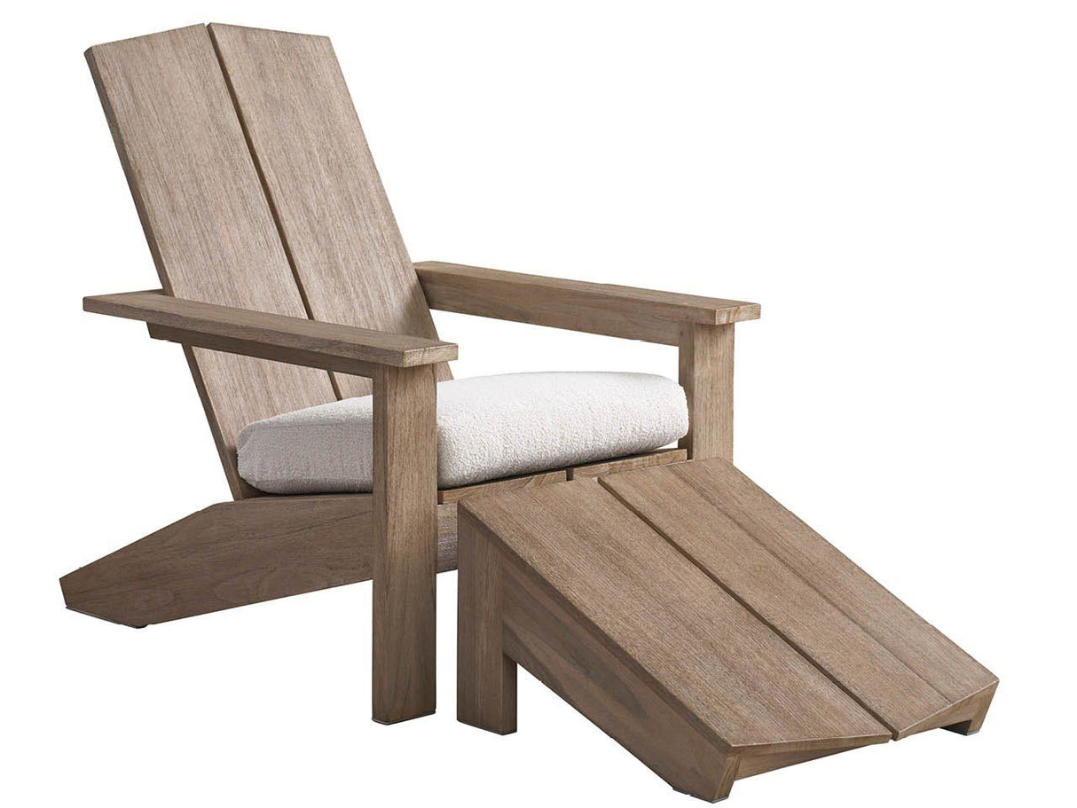 Coastal Living Outdoor / Saratoga - Adirondack Ottoman - Light Brown