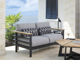 South Beach - Loveseat - Black / White