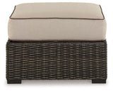 Coastline Bay - Brown - Ottoman With Cushion