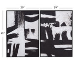 Black And White - Canvas Art S22 (Set of 2) - Black