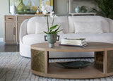 Simpatico - Simpatico Oval Cocktail Table - Light Brown