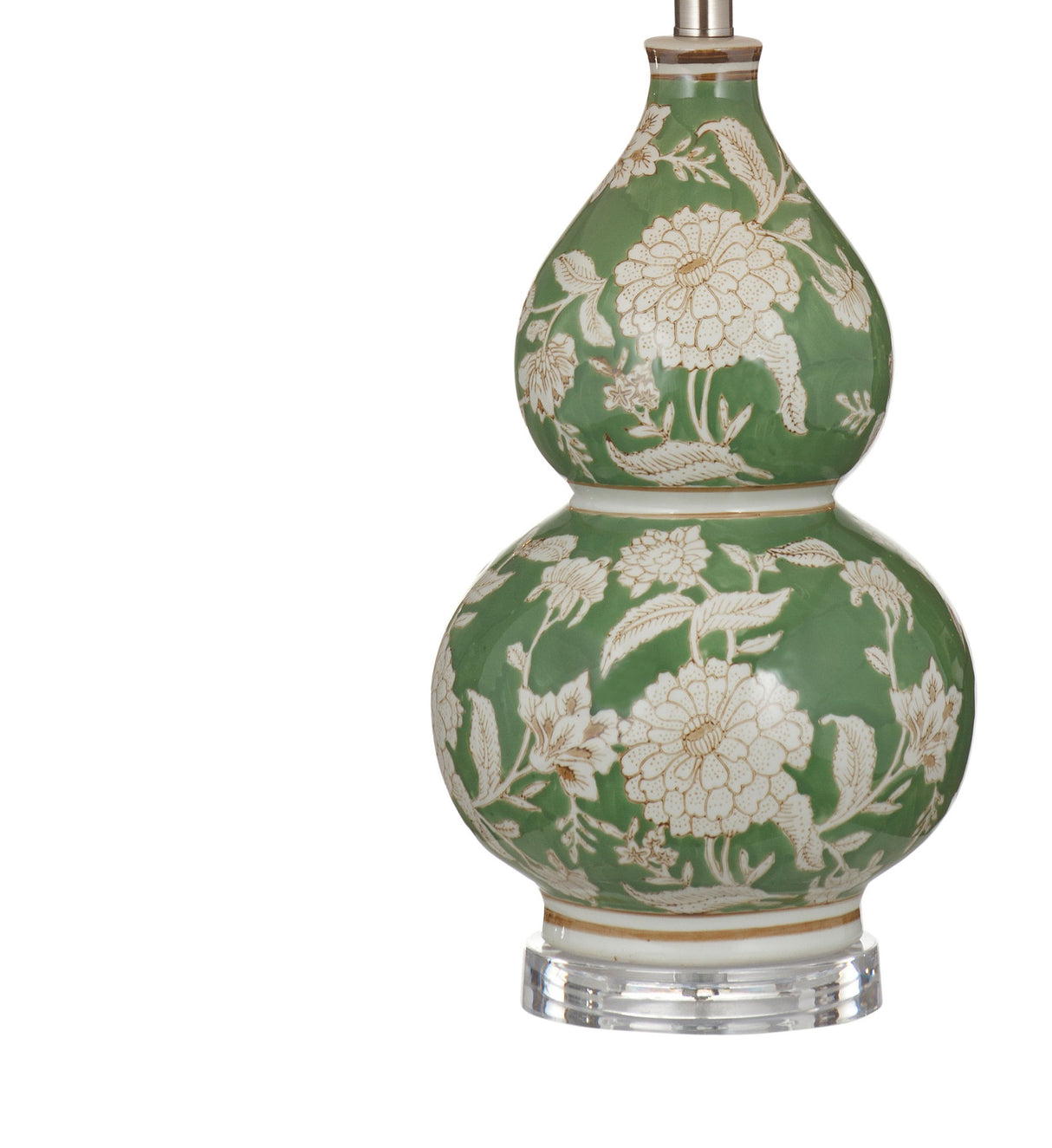 Capri - Table Lamp - Soft Green / Cream / Clear Acrylic