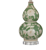 Capri - Table Lamp - Soft Green / Cream / Clear Acrylic