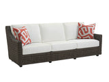 Cypress Point Ocean Terrace - Wicker Long Sofa - Dark Brown