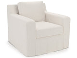 Ryman - Slipcover Swivel Chair, Special Order - White