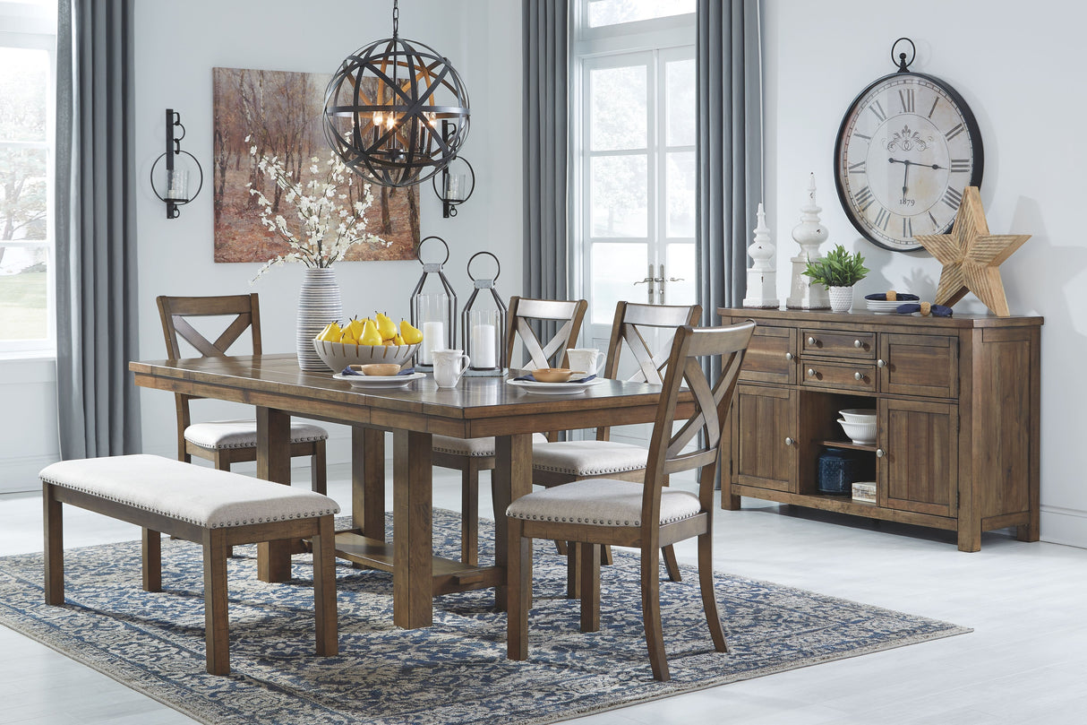 Moriville - Grayish Brown - Rectangular Dining Room Extension Table