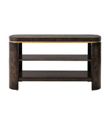 Langford - Console Table - Ebony Mappa Burl