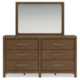 Cabalynn - Dresser And Mirror - Light Brown