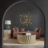 Melange - Time Flies End Table - Gold