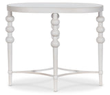 Melange - On The Bright Side Oval End Table - White