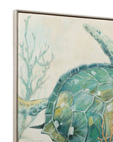 Alanton Framed Canvas - Beige / Green