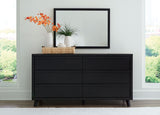 Danziar - Dresser And Mirror - Black