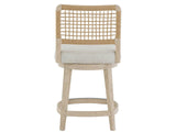 Oasis - Dockside Swivel Counter Stool - White / Beige