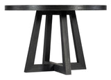 Chapman - Shou Sugi Ban Petite Round Dining Table - Black