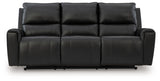 Glossmore - Black - Reclining Sofa